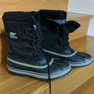 Sorel Men's 1964 Pac Nylon Snow Boot,Black/Tusk,9